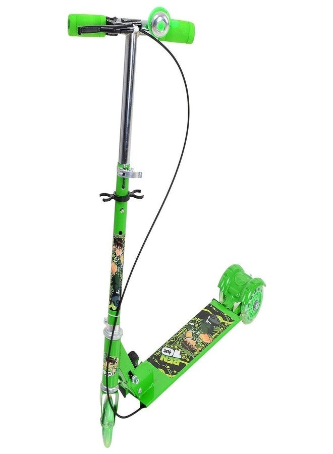 ZODAN 2 Wheel Foldable Scooter Cycle with Height Adjustment & Led Light on Wheel(Break and Bell) Multicolor Color - Image 1
